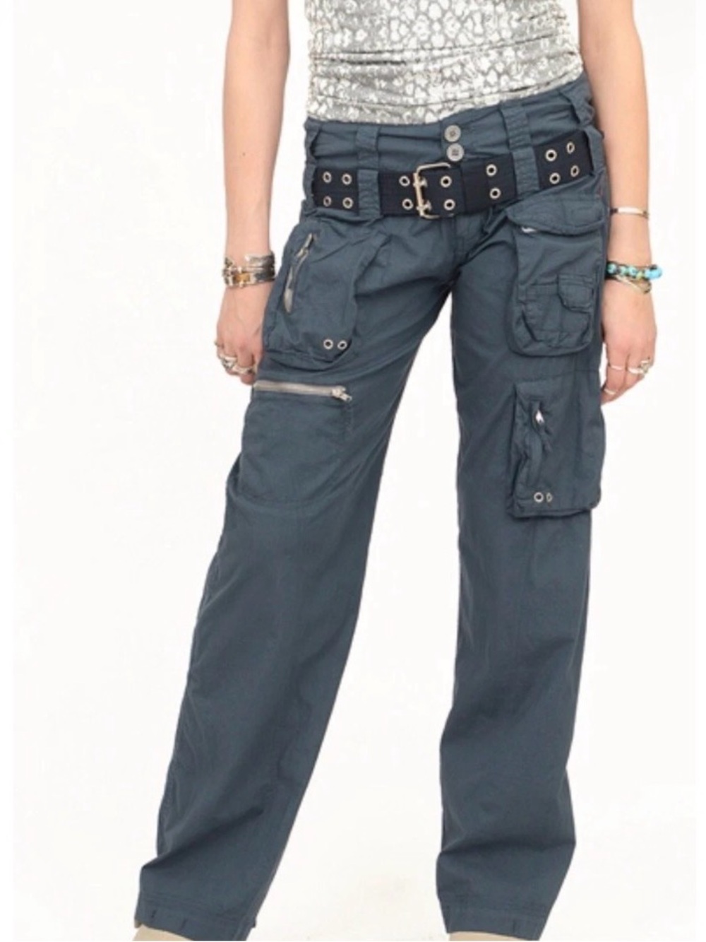Pete & Greta by Johnny Was | Grey Cargo Pants | sz 10